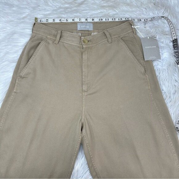 Everlane Women’s NWT Dark‎ Khaki The Relaxed Chino Lyocell Trouser 4/W28/L28.75 - Picture 10 of 13